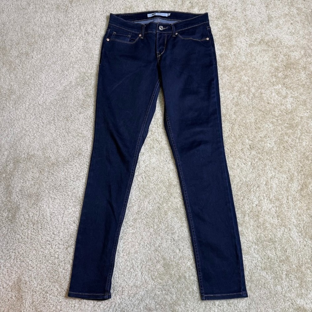 Levi's 524 Jeans Junior's Size 5M Low-Rise Skinny Denim 31" Inseam Stretch